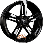 2DRV by WHEELWORLD WH36 Schwarz Glänzend Lackiert (SW+) Einteilig 8.00 x 18 ET 30.00  5x112